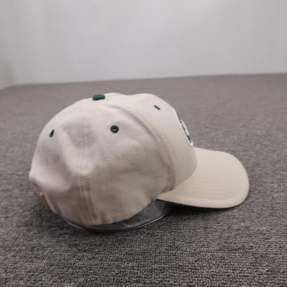 Vintage New York Jets Hat Cap Strap Back Mens 7 3/8 Beige NFL Football Twins